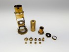 Antique French Pattern Compound Drum Microscope Portable Field 7  Mid 19th C