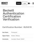 Melissa Stratton Adult Film Star Signed 8x10 Photo With Beckett Coa