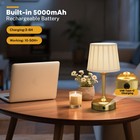 2pack Rechargeable Cordless Table Lamp Portable Battery Powered Touch Desk Lamps