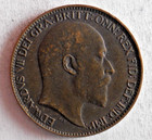 1903 Great Britain Farthing  - Excellent Coin - Free Ship - Bin  9