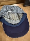 Vintage Antique Railroad Engineer Hat Cap Train Worn Denim Thomas The Train