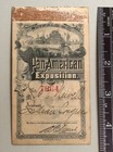 Rare 1901 Pan American Exposition Admission Pass General Grant Jr  Edmund Newell