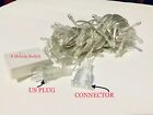Connectable 10m 100 Led Christmas Tree Fairy String Party Lights Lamp X mas 