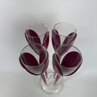 Mo  t Moet   Chandon 4x Flower Rose Champagne Glasses Flutes With Base