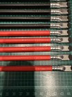 10 Blackwing Pencils  5 red  Black-calder-silver Tops-black Erasers-in Wood Box 
