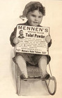 1904 Mennens Powder Advertisement Child In Stroller Real Photo Antique Print Ad