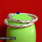 925 Sterling Silver Newborn Baby Cuff Bangle Infant Handmade Unisex Kids Jewelry