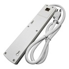 6 Outlet 3ft Cord - Surge Protector Power Tap Strip Circuit Breaker Ul Listed