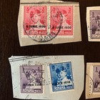 1930 Romania Stamps Lot Perfins Junie 1930 Coronation Overprint