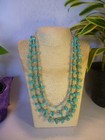 Multi Strand Turquoise Nugget Heishi Bead Native American Southwestern Necklace