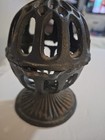 Vintage Cast Iron Yarn Twine String Holder Cage Dispenser Stand