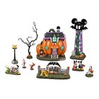 Disney Halloween Village Set 10 Piece Decorative Holiday Display Collection