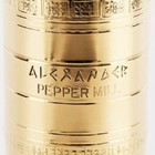 Brass Pepper Mill 9    Salt Mill 8  Set Alexander  104  108 Greek Expedited