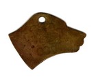 1929 Dog Tag Tax License Summit Il - 97 Year Old Brass Tag - Dog s Head