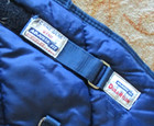 78   Blue Schneiders Adjusta-fit Vee Free Bellyband Heavy Weight Stable Blanket