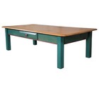 Vintage Painted Pine Distressed Farmhouse Rustic Country Coffee Cocktail Table