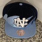 Mitchell   Ness Ncaa Unc Tarheels Sharktooth Blue Adjustable Snapback Hat Osfm