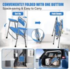 Quick-folding Shower Chair With Back   Armrests For Safety Anti-slip Bath Chair