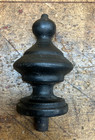 Antique Wood Furniture Finial Flat Back