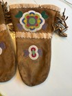 Native American Beaded Moose Hide Gloves