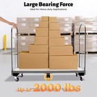 U-boat Cart W  Removable Handles 2000lbs Capacity U-boat Platform Truck Dolly Us