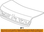 Honda Oem 2005 Accord Trunk Lid Lid Components-trunk Lid 68500sdra90zz