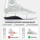 Sole Active Thin Orthotic Insoles Plantar Fasciitis Arch Support Shoe Inserts