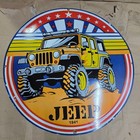 Jeep Porcelain Enamel Sign 29 X 29 Inches