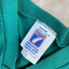 Vintage Logo 7 Jersey Shirt 80s Blank Plain Single Stitched Green Men Sz Xl Usa