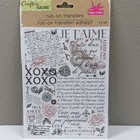 Lot Of 11 Crafter s Square Rub-on Transfers Flowers Farm Home Family Alphabet