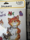 Suzy s Zoo Vintage Cat Stickers 4 Sheets Cool Kitty Suzy Spafford 9711 New