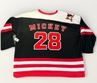 Disneyland Mickey Mouse Hockey Jersey 2xl Embroidered 3 4 Sleeve Theme Park  28