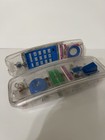 Vintage 1990 Clear See Through Push Button Phone Telephone Lone Star