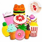 Jumbo Slow Rising Squishy Toys Set - Food-themed Stress Relief   Fun Collectible