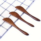 Uk 3pcs Kitchen Wooden Dinner Butter Knifes Cheese Spreaders Mini Spatulas Knife