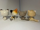 Authentic Hasbro Littlest Pet Shop Cutesy Cat Bundle - Lot Of 4 Cats