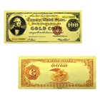 10pcs lot Us 100 Dollars Gold Foil Banknotes Art Plastic Money Art Crafts
