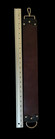 3  Veg Tan Two Component Italian Calf Hide Strop  black Cherry 