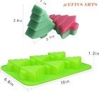 6 Christmas Tree Silicone Cake Baking Mold Cake Pan Handmade Soap Moulds Biscuit