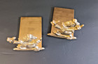 Rare Item - A Pair Of Vintage Brass Donald Duck Book Ends  1970 s Disneyland