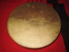 Native American Made 18  Elk Drum With Stick Ceremonial Shaman W calming A Tone