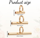 12pcs Pin To Pendant Converters 3 Sizes Brooch Pendant Converter Brass Pin Neckl