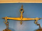 Antique Solid Brass Balance Scale Smaller Size 19th Century