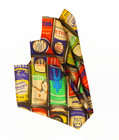 Nwot Eton Tennis Theme Color Print Silk Pocket Square Italy 13  Missing Label
