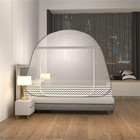 Folding Mosquito Net Tent Canopy Curtains For Beds Home Bedroom Decor  gray  1 2
