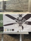 Hunter 42    Builder Ceiling Fan 52106 Brushed Nickel Led Light Kit New