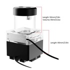 Greendracaena High Flow 650l h Pc Water Pump Combo Led Reservoir Black 12w