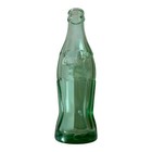 Vintage Coca-cola Coke Green Glass Bottle 6 5oz - Greece - Rare 07 Mark