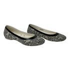 Crocs Shoes Women 7 Black Ivory Camo Lina Ballet Flat Slip On Outdoor Gorpcore