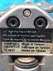 Campbell Hau Sfield Three Eights Inch Impact Driver Sold As Is Parts